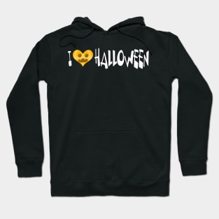 I Love Halloween Heart Pumpkin Hoodie